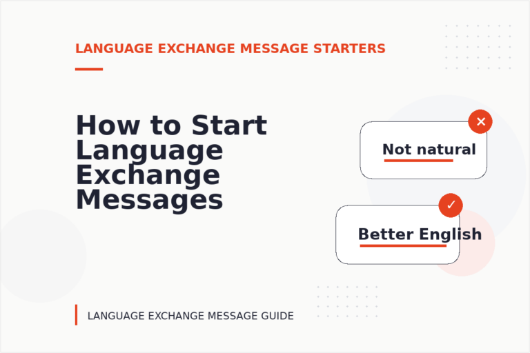 How to Start Language Exchange Messages Clearly