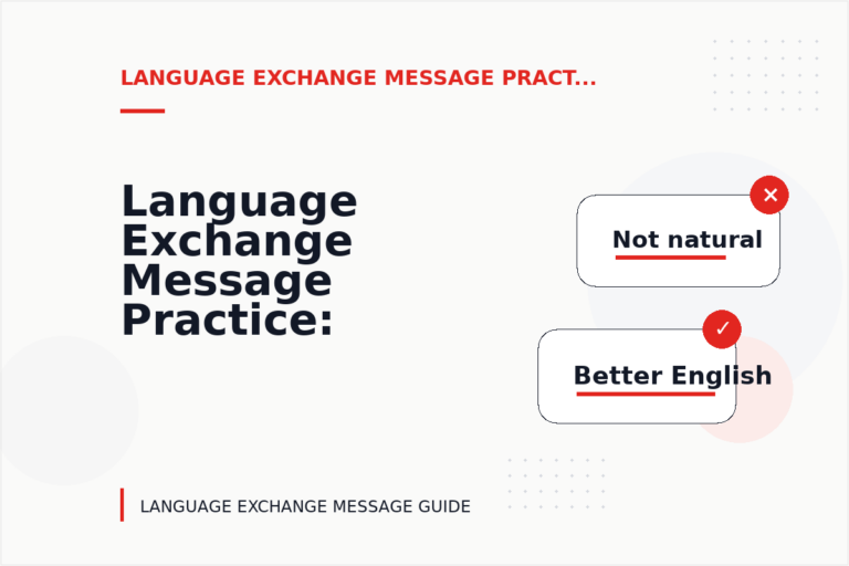 Language Exchange Message Practice: Request and Reply Examples